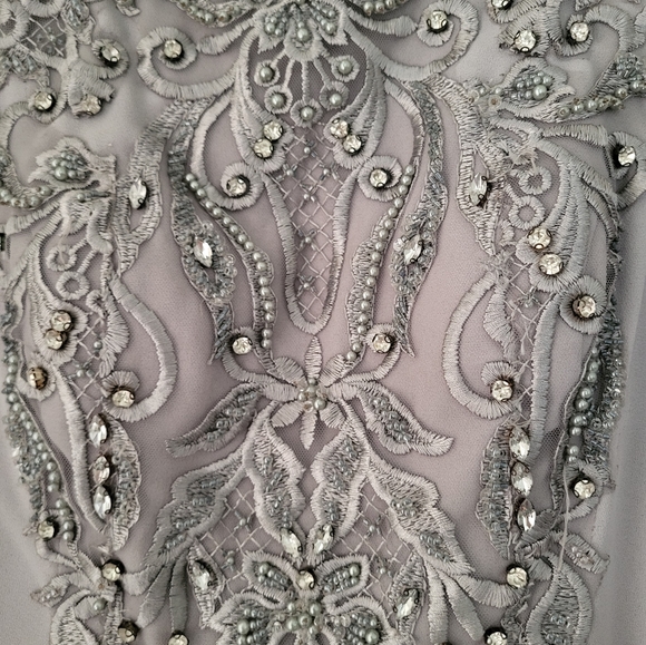 Modanisa Grey long-sleeved dress - Picture 6 of 9